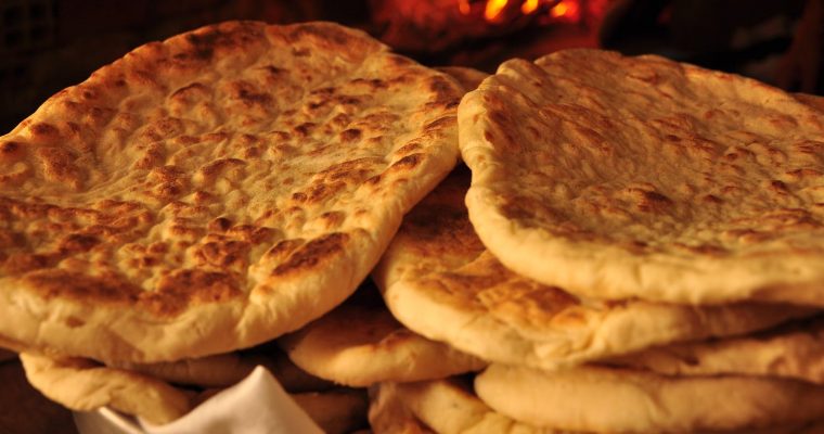 Garlic sesame flatbread