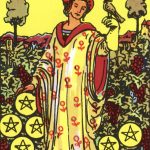 Nine of pentacles